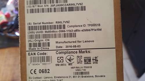 *Brand New in Box* 15.6" Lenovo t560 i5 6th Gen, 8Gb Ram 480Gb SSD