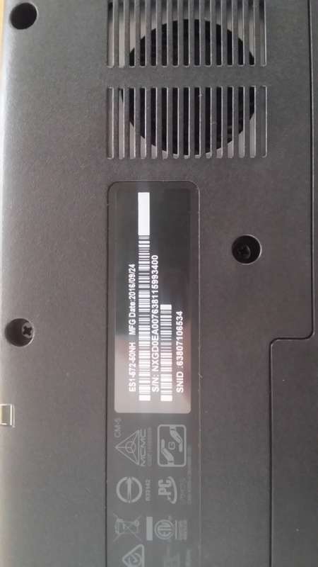 *Late 2016* 15.6" Acer Aspire Es 15, i5 6th Gen, 8Gb Ram, 1Tb Hdd