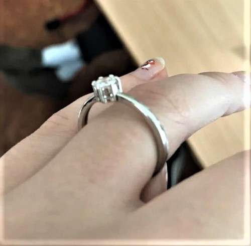 Classic 1ct Gold Plated **Simulated Diamond Ring**  6 prong bridal wedding Ring for Women