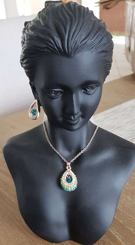 Angel water Green Rhinestones Earrings fashion Jewelry