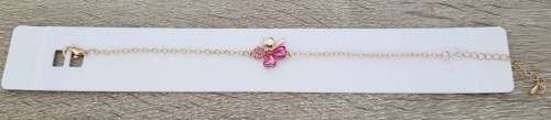 Crystal Clover 4 Leaf  heart Bracelet Jewelry