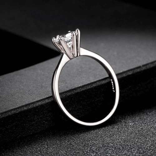 Classic 1.00ct  Gold Plated **Simulated Diamond Ring** 6 prong bridal wedding Ring for Women