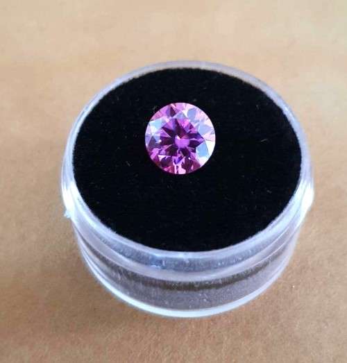 **Certified Moissanite** 1.00ct Rare Pink Moissanite Loose Stone  Color VVS1 Excellent Cut