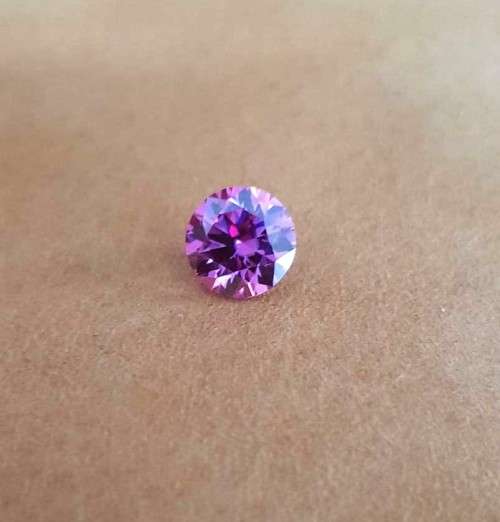 **Certified Moissanite** 1.00ct Rare Pink Moissanite Loose Stone  Color VVS1 Excellent Cut