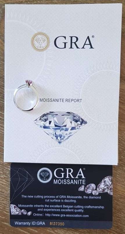 Solitaire Blue 1.00ct Moissanite D/VVS1  Earring Set in Sterling Silver **Certified*
