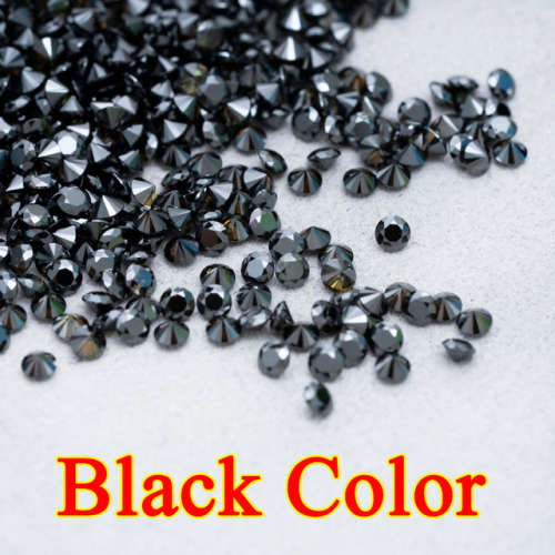 Moissanites Black Small Size Stones 3.0mm 0.10cts Loose  VVS1