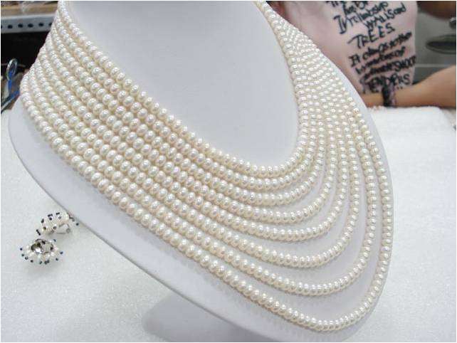 8 Strand freshwater pearl necklace.