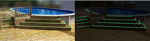 Glow in the dark outdoors