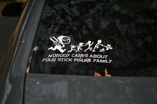 Beware of cheap imitations! Nobody cares about your stick figure family