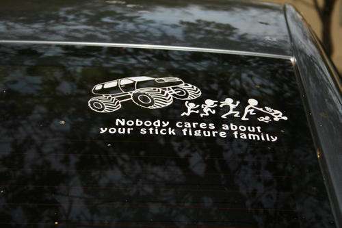 Truck stickfigure