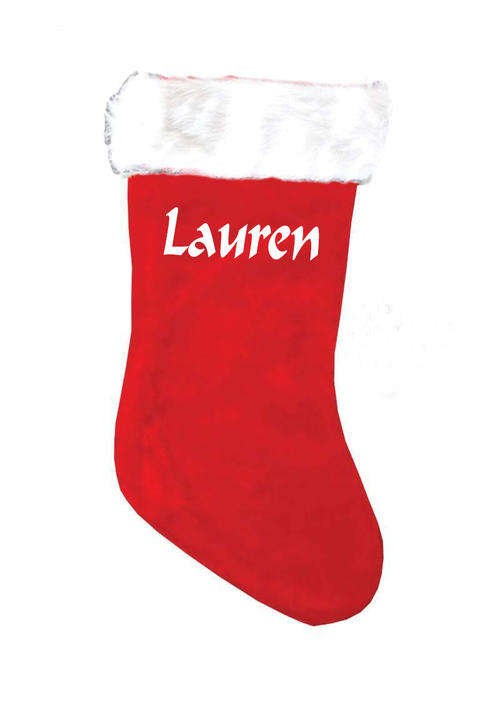 Personalised Christmas stocking with name