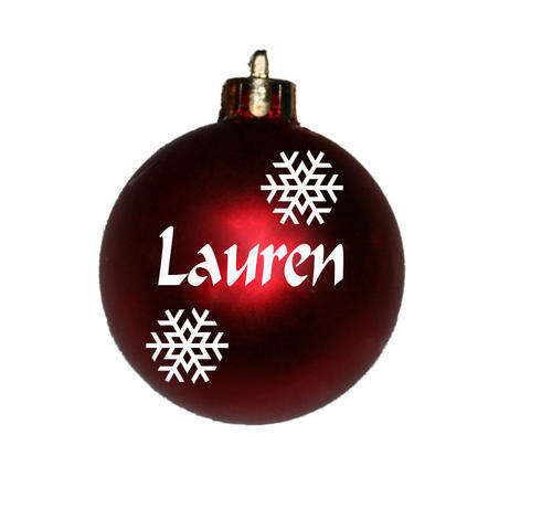 Bauble snowflake 
