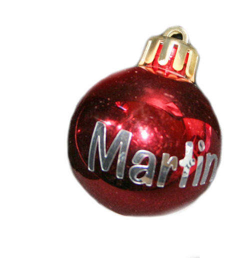 Personalized Christmas baubles