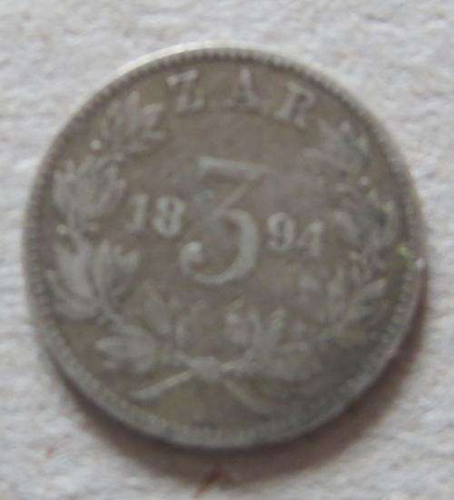 3 PENCE 1894