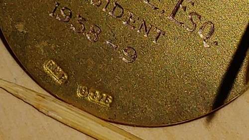9 Carat gold badge