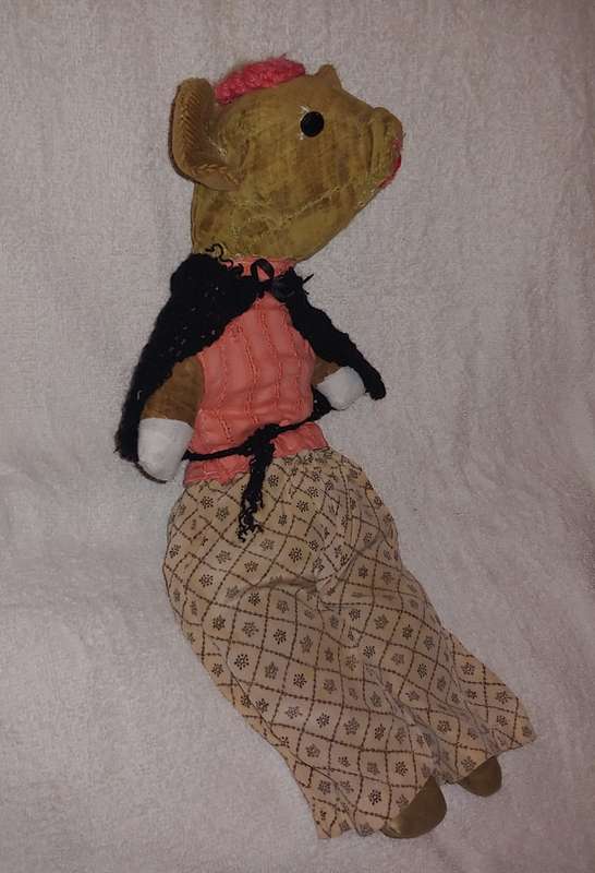 VINTAGE HAND MADE DOLL - WORLD WAR II ERA