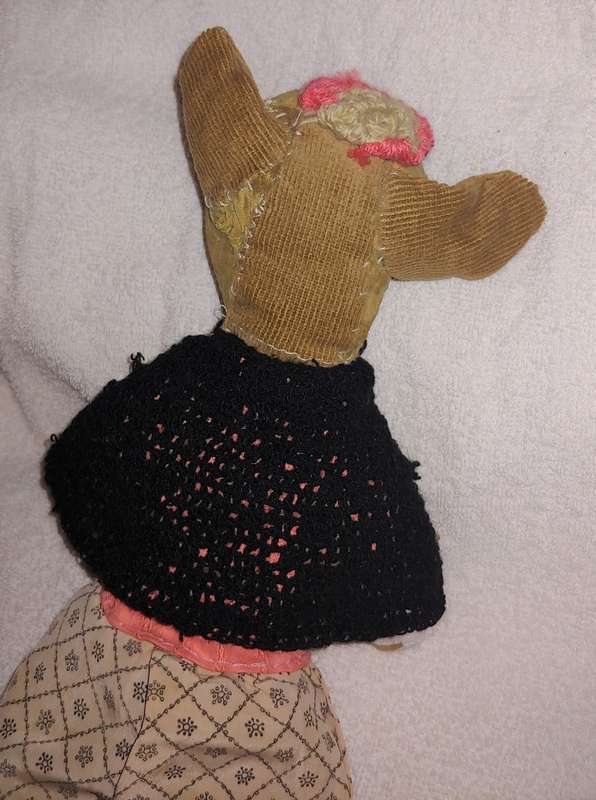 VINTAGE HAND MADE DOLL - WORLD WAR II ERA