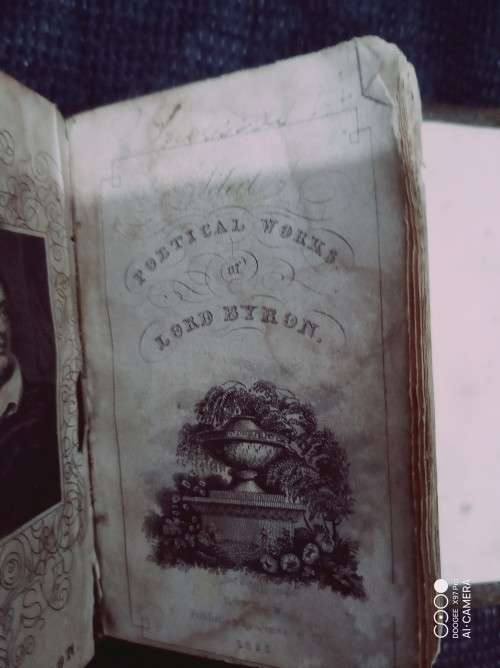 Historical Pre Owned Poems by The Right Honourable Lord Byron