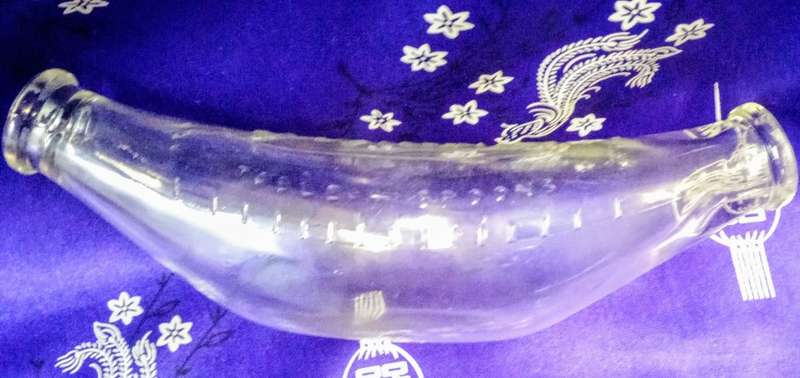 Beautiful Old Vintage Glass  Feeding Bottle