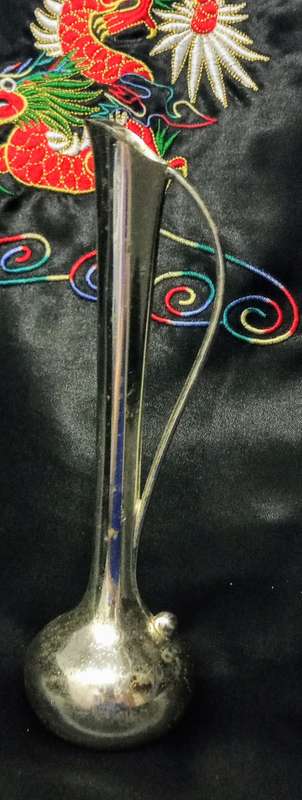 Silver Plated Bud Vase Made in Japan