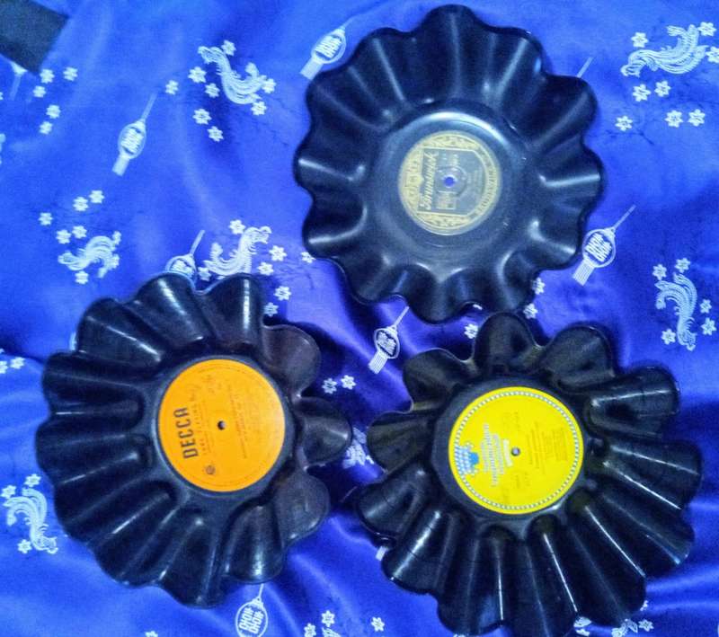 Set of 3 Record Bowls - CLASSICAL Music Recycled Vinyl LPs