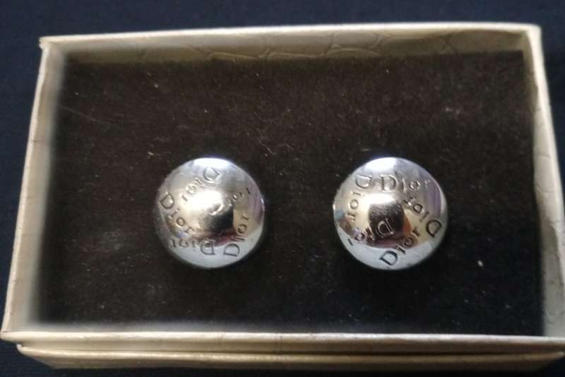 Christian Dior Silverplate- Christian Dior Cufflinks - Cufflinks