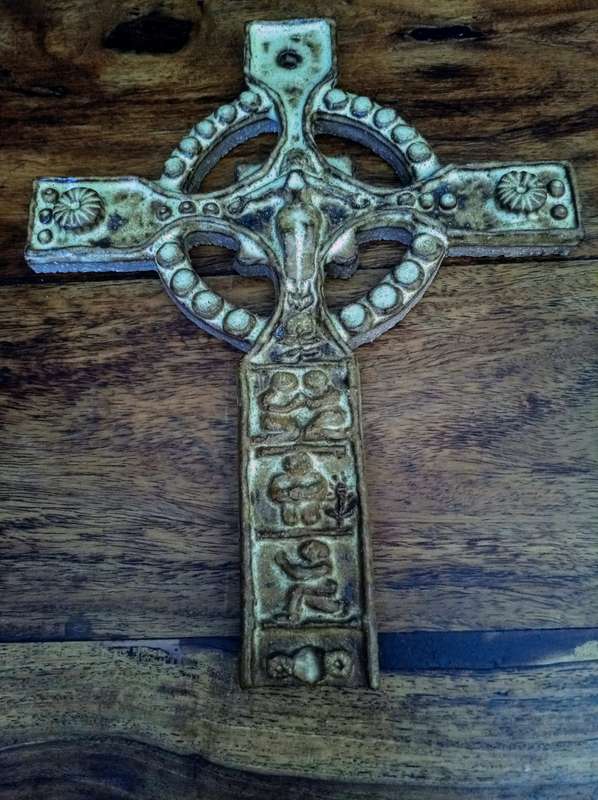 Hand Crafted Terracotta Cross  Large