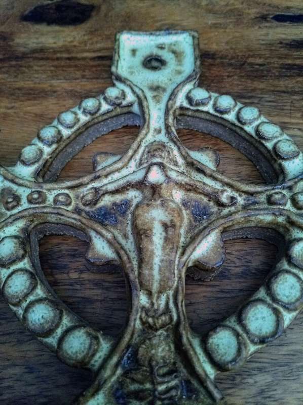 Hand Crafted Terracotta Cross  Large