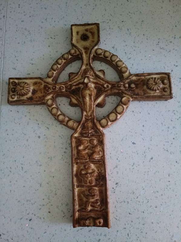 Hand Crafted Terracotta Cross  Large