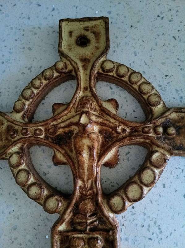 Hand Crafted Terracotta Cross  Large
