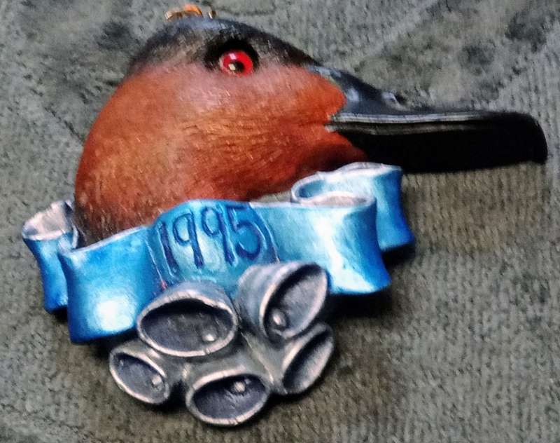 Highly Collectable Rare Canvasback 1995 Christmas Tree Ornament