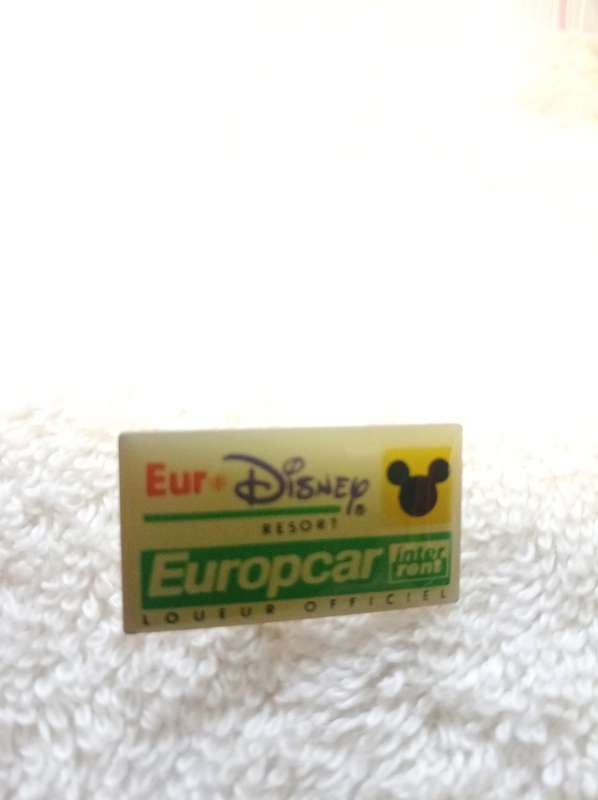 1992 Euro Disney Europcar Sponsor Pin Corrected Version Retired Disney Pin 17549