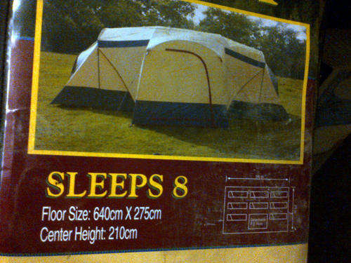 8 x Sleeper Caravaner Cabin Tent.