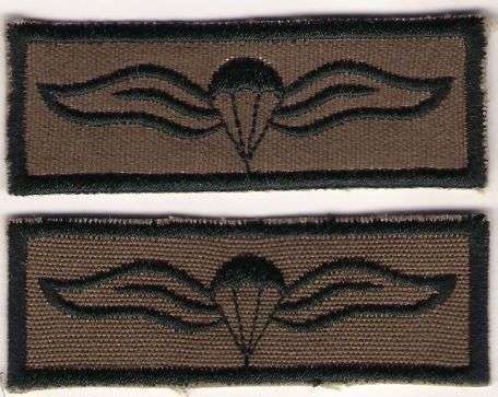 SADF PARA WINGS BASIC WORK DRESS CLOTH BADGE x 2