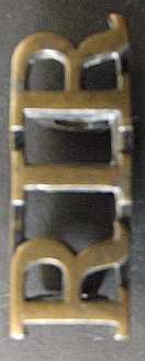 BRITISH ROYAL IRISH RIFLES SHOULDER TITLE