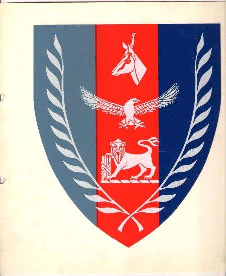 1972 SADF GENERAL OFFICER COMMANDING JOINT COMBAT FORCES APPROVED FLASH COLOURS
