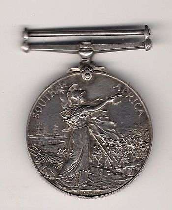 ANGLO BOER WAR QSA MEDAL PTE C.D CUMMING FORT BEAUFORT TOWN GUARD - 59 Issued