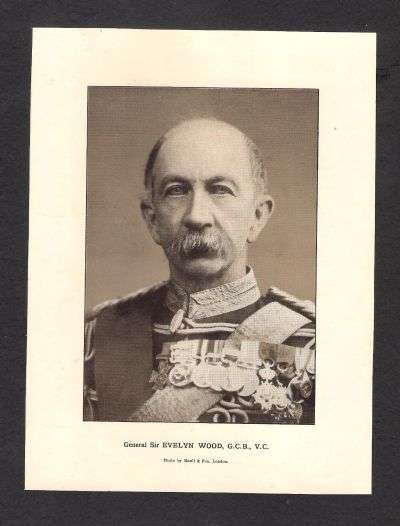 BOER WAR GENERAL SIR EVELYN WOOD G.C.B, V.C PICTURE