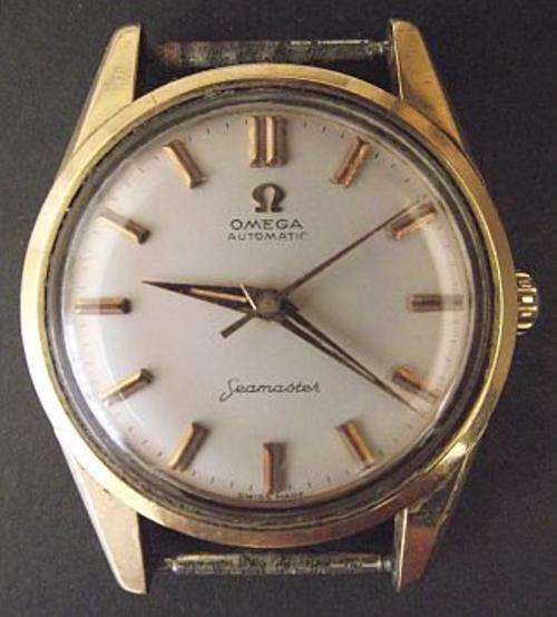 1960'S OMEGA SEAMASTER AUTOMATIC 9ct GOLD MENS WATCH !