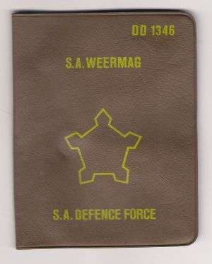 SADF IDENTITY PLASTIC COVER FOR BOOK