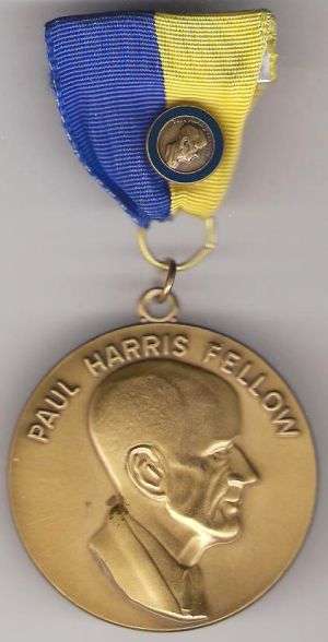 ROTARY INTERNATIONAL PAUL HARRIS MEDAL WITH RIBBON & DECORATION