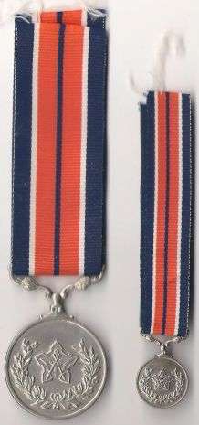 SADF FULL SIZE GENERAL SERVICE MEDAL-Numbered & MINIATURE MEDAL