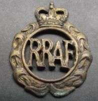 1956-65 ROYAL RHODESIAN AIR FORCE BRASS CAP BADGE Colin Own # 3084