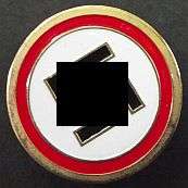 REPLICA WW II NAZI PARTY LAPEL BADGE - Swastika Covered In Accordance with Bid Or Buy Rules