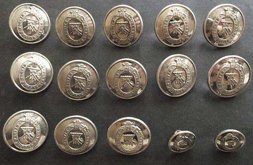 CATHOLIC SCHOOL SILVER PLATED BUTTONS LOT