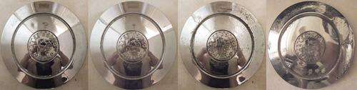 ORIGINAL 1966 ALFA ROMEO MILANO GIULIA HUB CAPS x 4 -Seldom Offered as a Set
