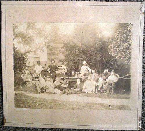 OLD 1880's-1890's DURBAN GENTLEMEN'S CLUB SEPIA PHOTOGRAPH - Original