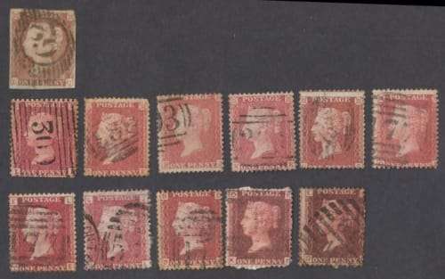 GREAT BRITAIN QV USED PENNY REDS