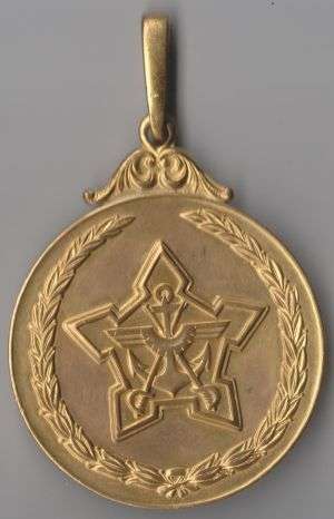 1970 SADF KAMPIOENSKUT (SM) GOLD SPORTS MEDAL FOR SHOOTING