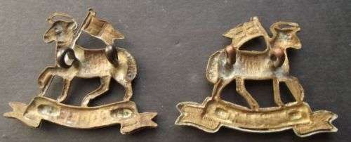 BRITISH THE QUEEN'S WEST SURREY REGIMENT PAIR OF COLLARS